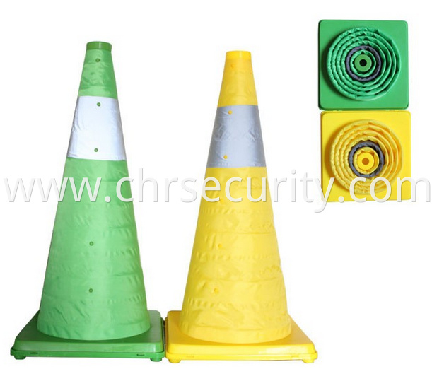 Collapsible traffic cone -safety road cone LED light